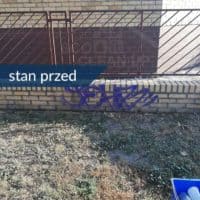 usuwanie graffiti Warszawa stan przed 6